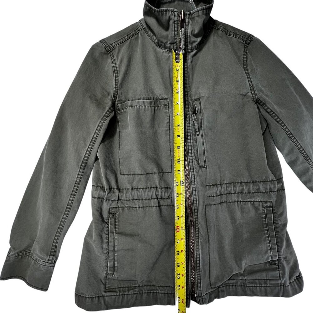 Madewell Olive Green Jacket Full Zip Pockets Womens Med Lightweight Army Style - Picture 11 of 12